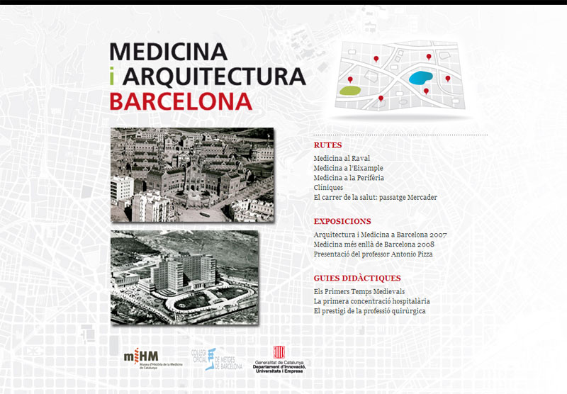 Web de www.medicinaiarquitecturabarcelona.cat